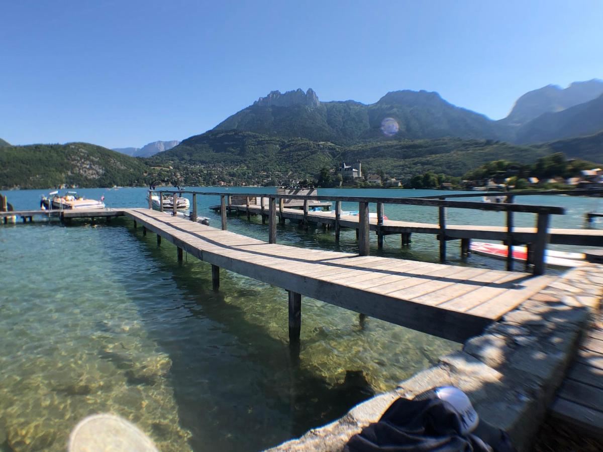 Studio Les Pieds Dans L'Eau Au Bord Du Lac D'Annecy Duingt Exterior foto