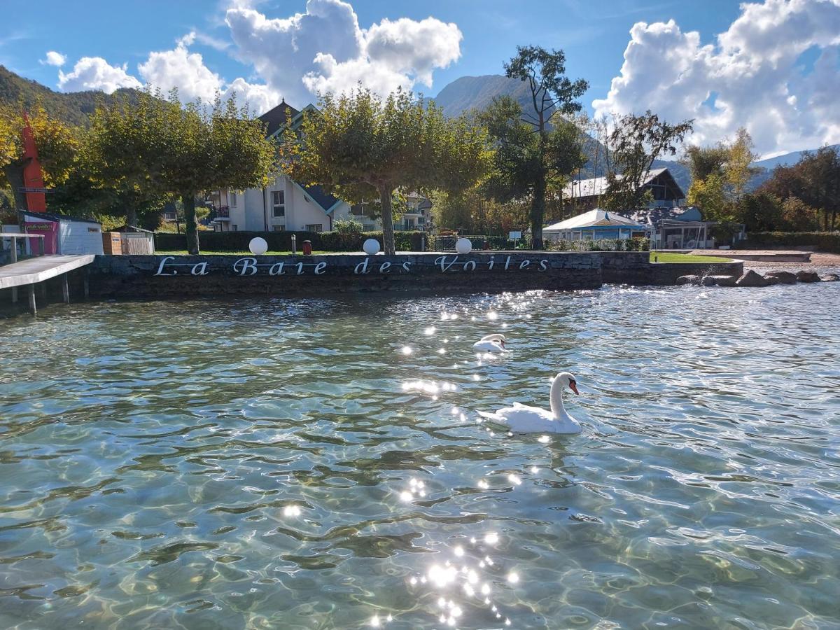 Studio Les Pieds Dans L'Eau Au Bord Du Lac D'Annecy Duingt Exterior foto